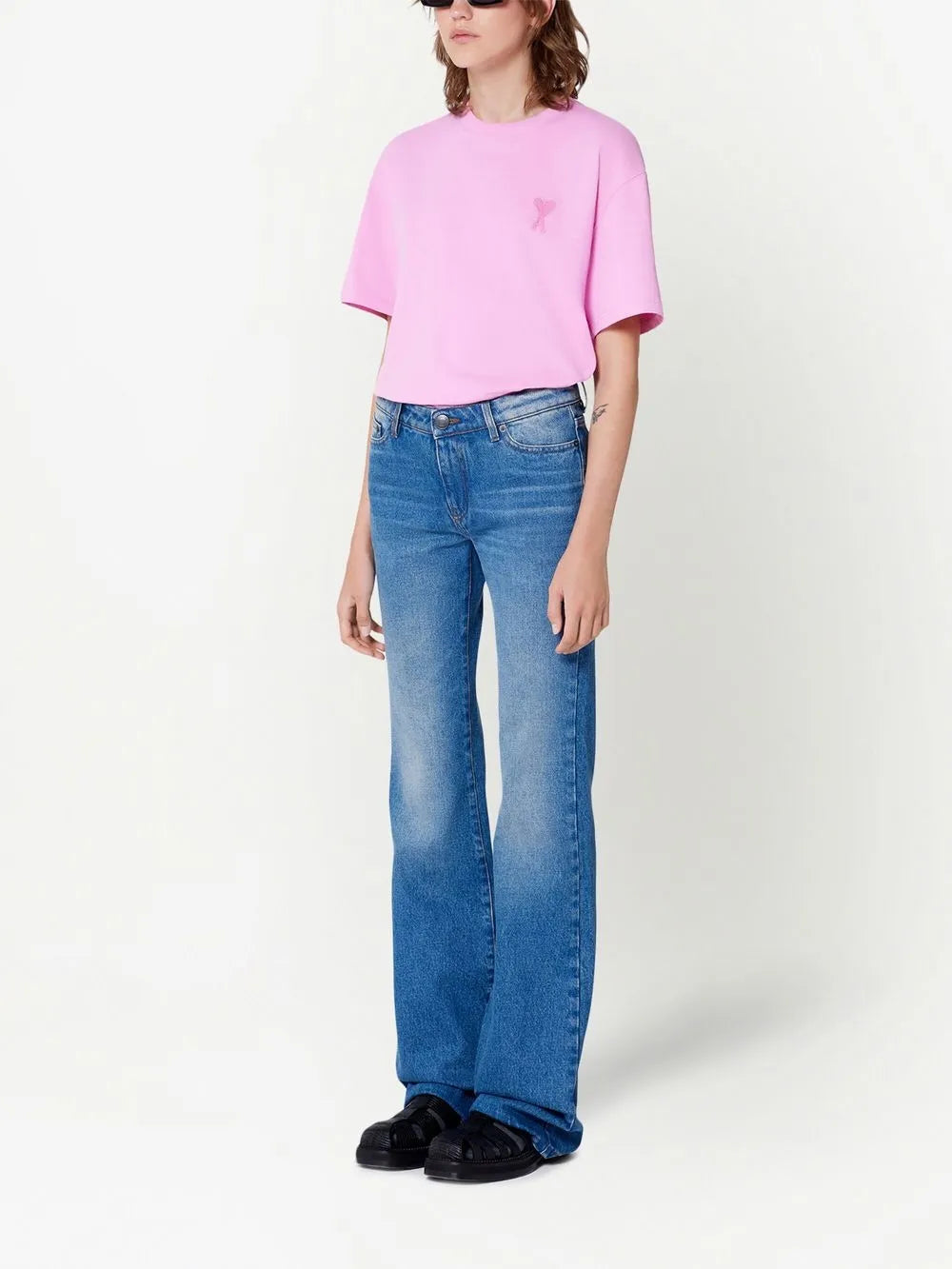 T-shirt AMI Paris Rose