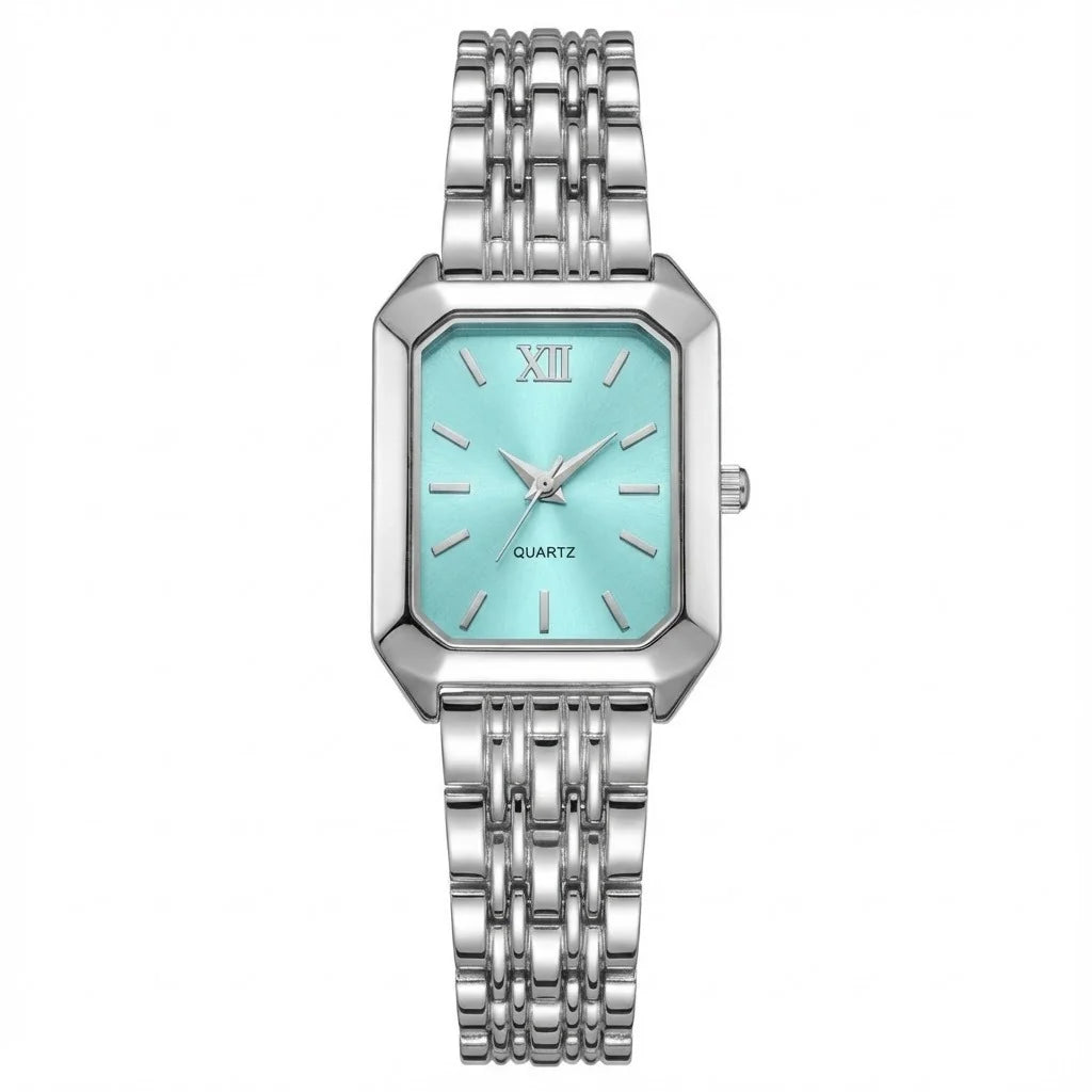 Montre pour Femme Quartz Argent Bleu