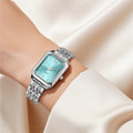 Montre pour Femme Quartz Argent Bleu