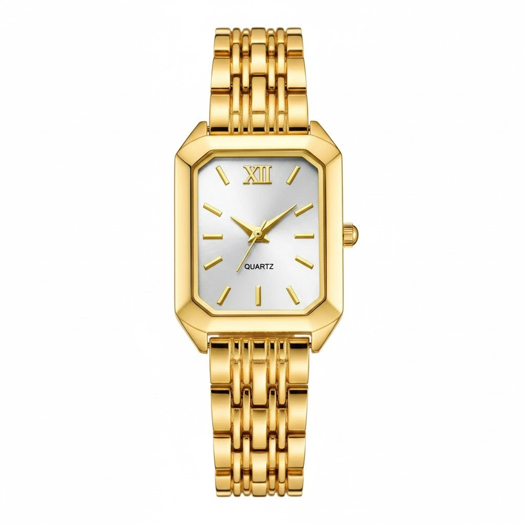 Montre pour Femme Quartz Or Blanc
